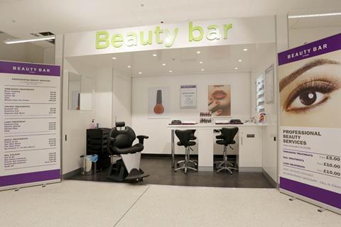 The Coventry store has a beauty bar